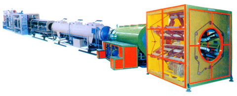 PE大口徑夾克管擠出機生產線 （聚乙稀夾克管生產線 ）